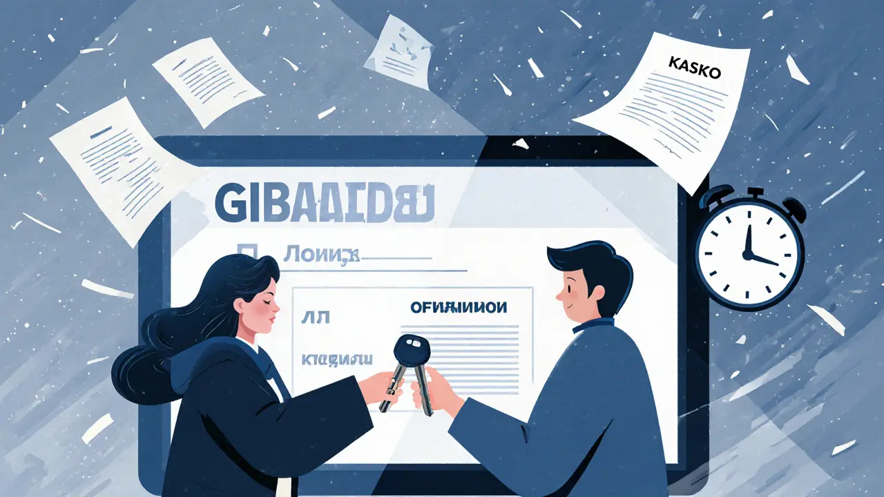 Человек получает автомобиль с пометкой о залоге в ГИБДД.