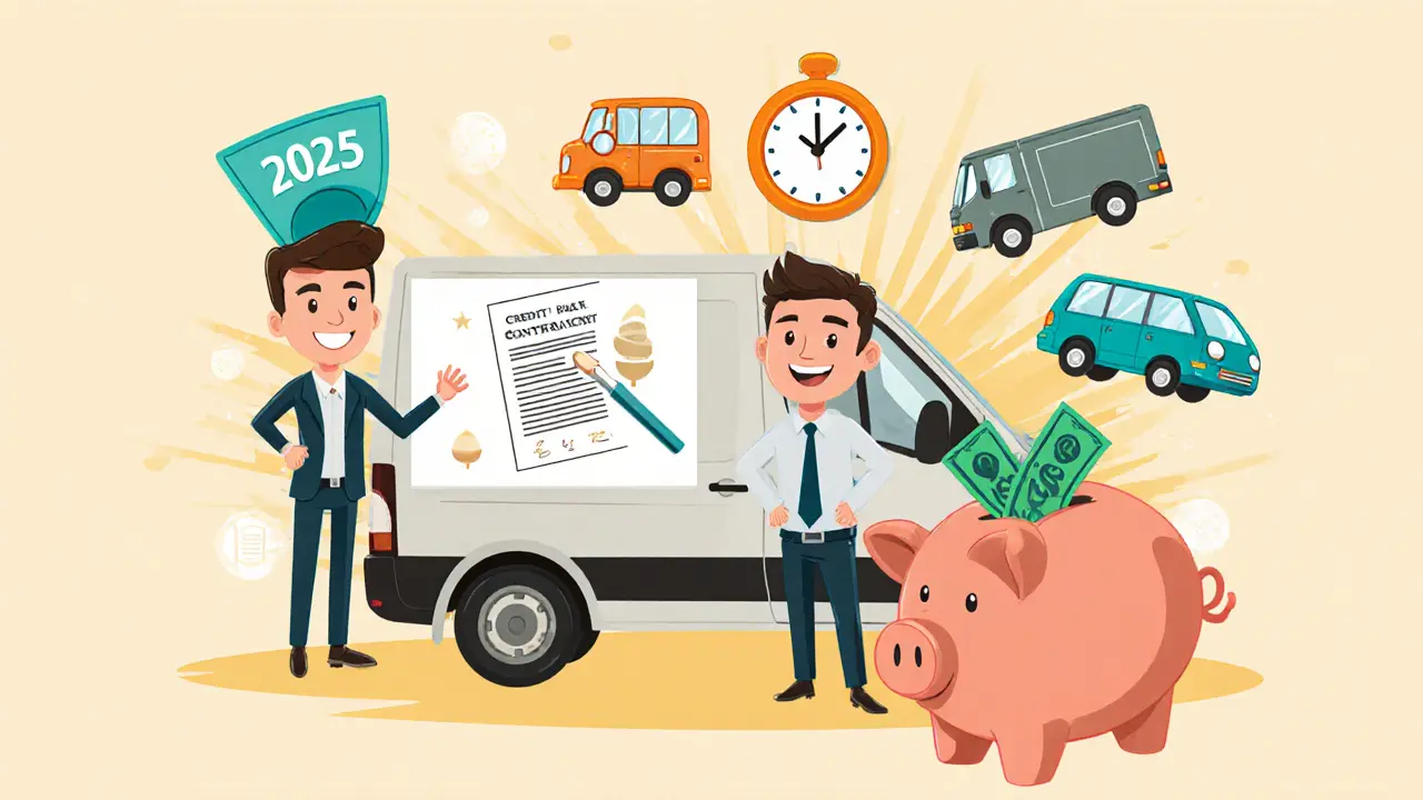 Покупка коммерческого транспорта в кредит: условия для бизнеса и ИП в 2025 году
