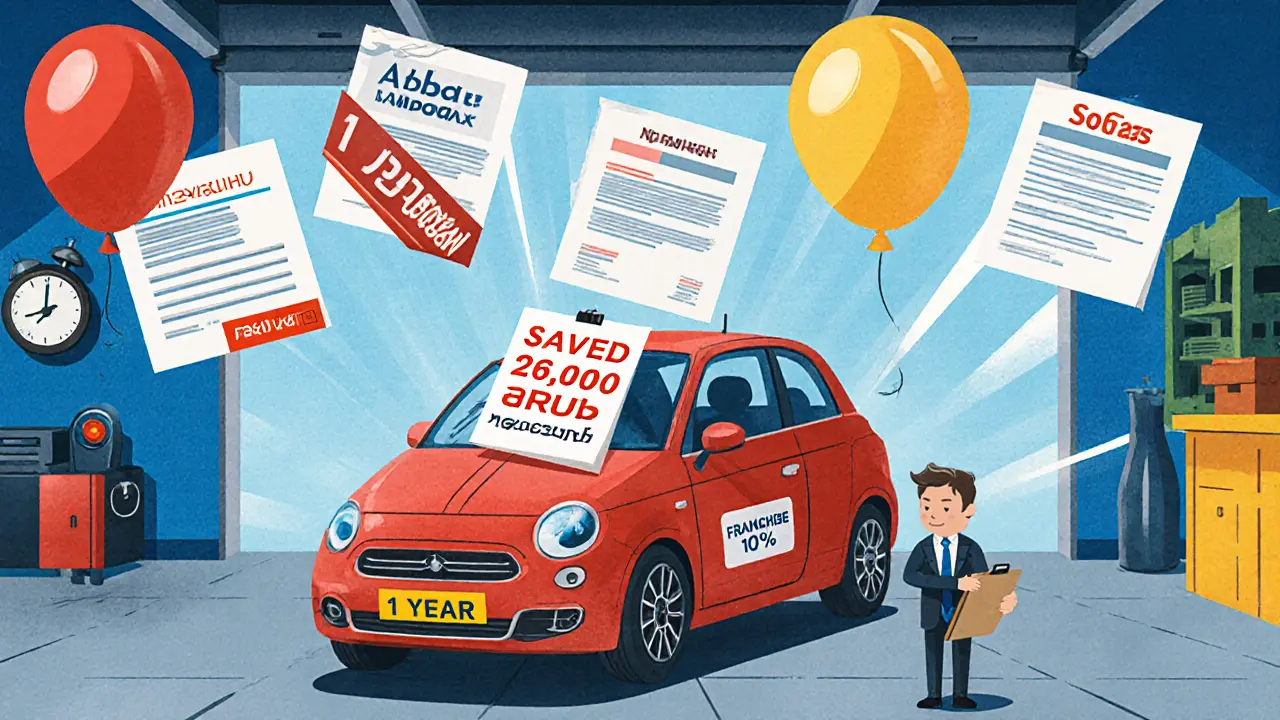 Автомобиль с пятью страховыми полисами, один с пометкой &#039;экономия 26 000 руб&#039;, банк недоволен.