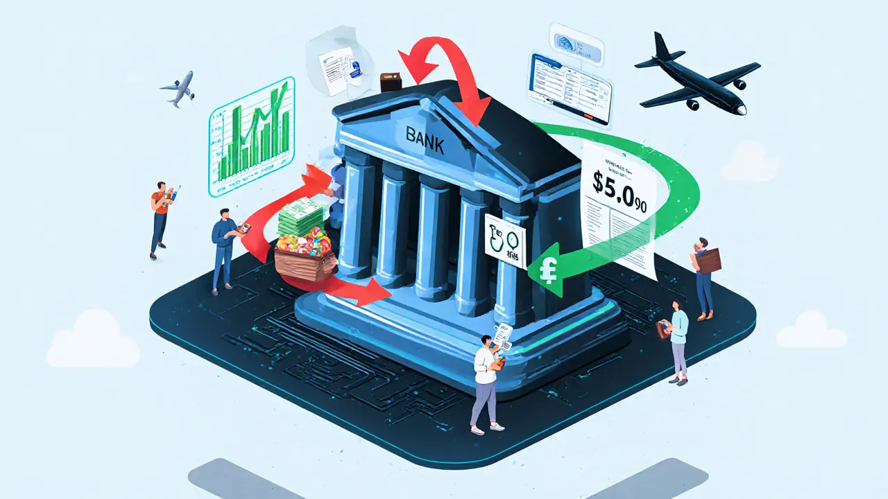 Футуристический ИИ-интерфейс банка анализирует траты в реальном времени и динамически меняет кредитный лимит.