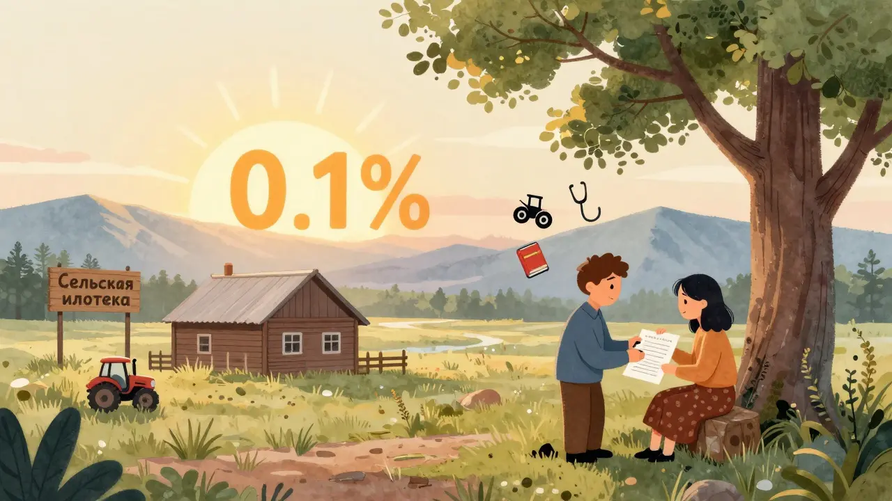 Пара покупает дом в деревне по ипотеке под 0,1%, рядом строится новый дом.