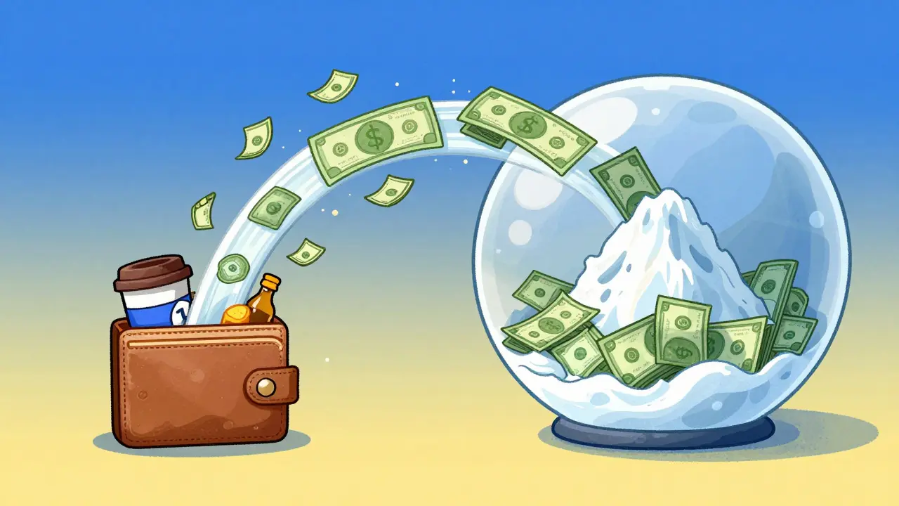 Два банковских вклада: один с расходованием процентов, другой с их реинвестированием, растущим как снежный ком.