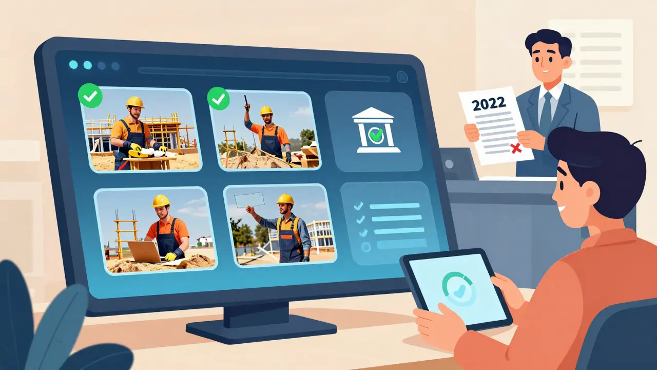 Цифровая панель показывает автоматизированный процесс выдачи траншей, в отличие от устаревших бумажных документов.