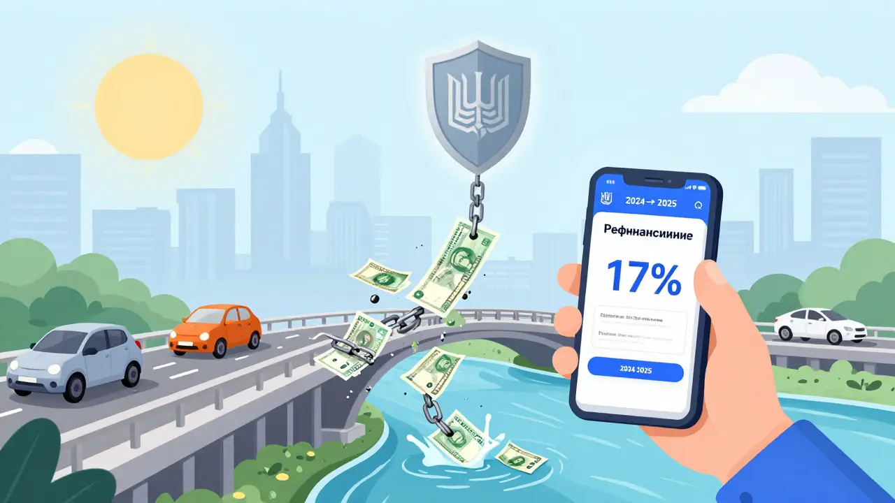 Человек рефинансирует автокредит, избавляясь от высоких процентов 2024 года.