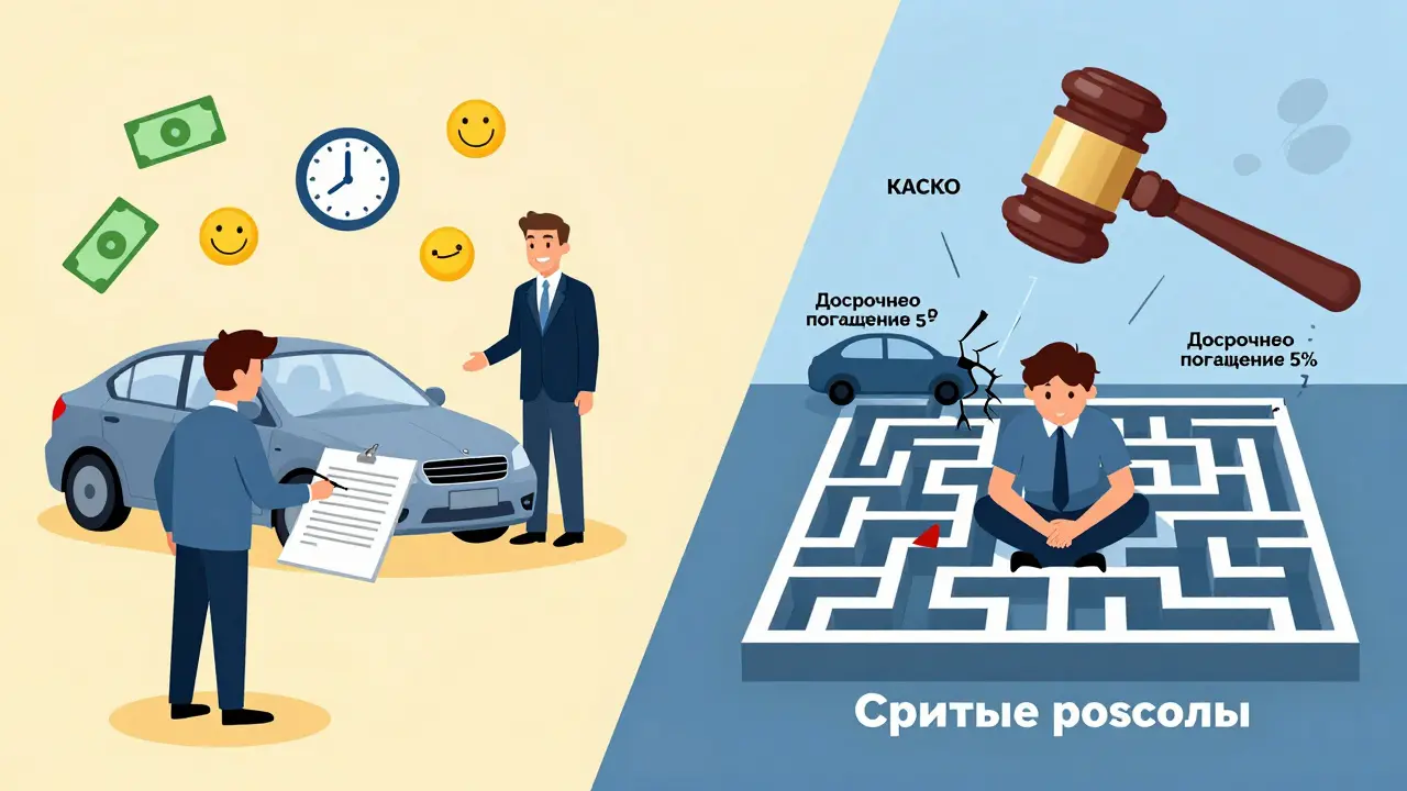 Два сценария: лёгкий кредит с улыбающимся банкиром и лабиринт скрытых расходов с молотком аукциона.