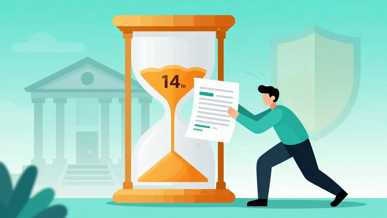 Человек подает заявление на возврат денег в течение 14-дневного периода охлаждения