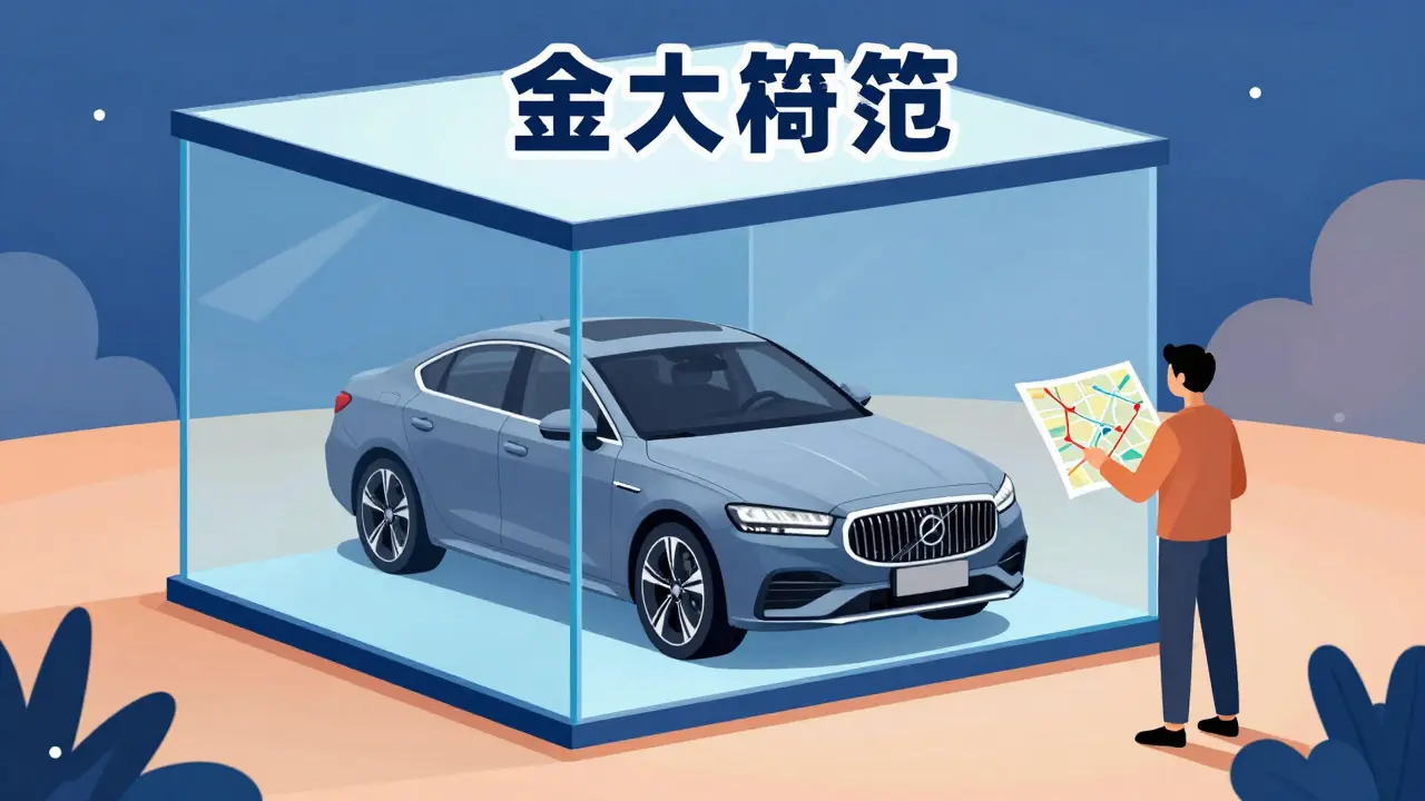 Метафора ограничений лизинга в виде машины в стеклянной клетке