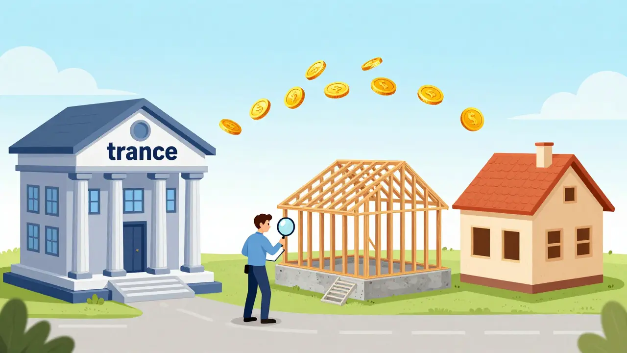 Поэтапное финансирование строительства дома через банковские транши