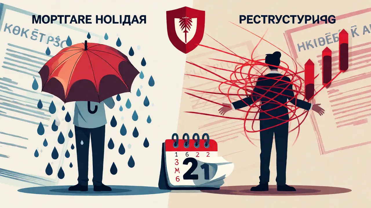 Сравнение ипотечных каникул и реструктуризации долга